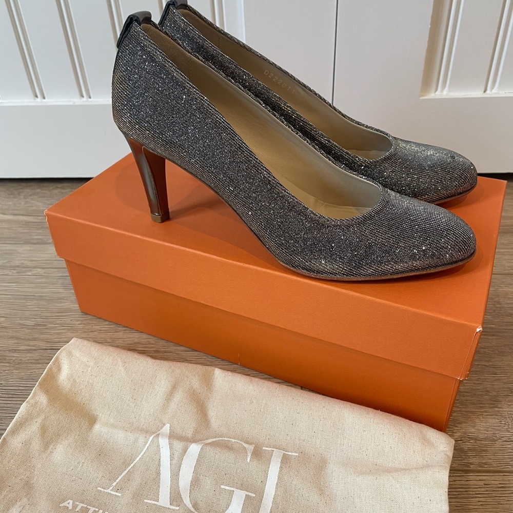 AGL Made in Italy Silver Metallic High Heel